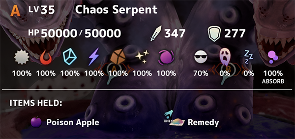 Chaos Serpent Lv 35