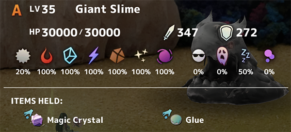 Giant Slime Boss Stats