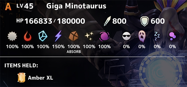 Giga Minotaurus Stats