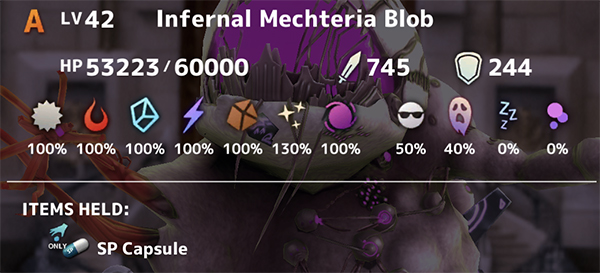 Infernal Mechteria Blob Stats