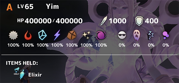 Outer Void Realm Yim Boss Stats