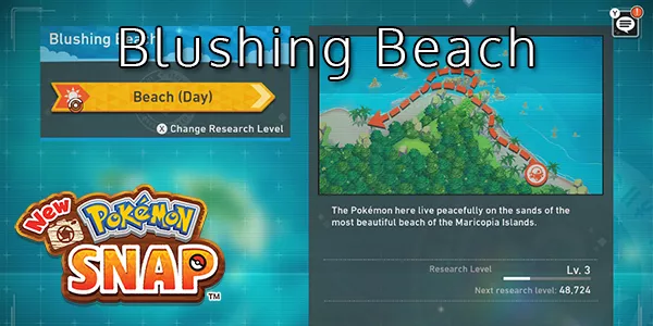 New Pokemon Snap - Blushing Beach - Pokemon List