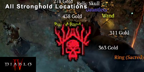 Diablo 4 All Stronghold Locations