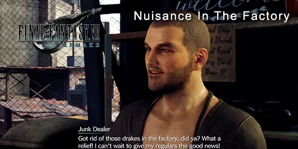 Final Fantasy VII Remake - Nuisance In The Factory Side Quest