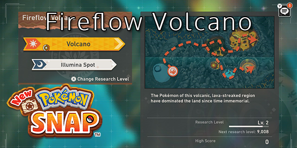 New Pokemon Snap - Fireflow Volcano - Pokemon List