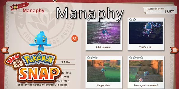 New Pokemon Snap - How To Find Manaphy (All Stars)