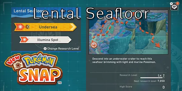 New Pokemon Snap - Lental Seafloor - Pokemon List
