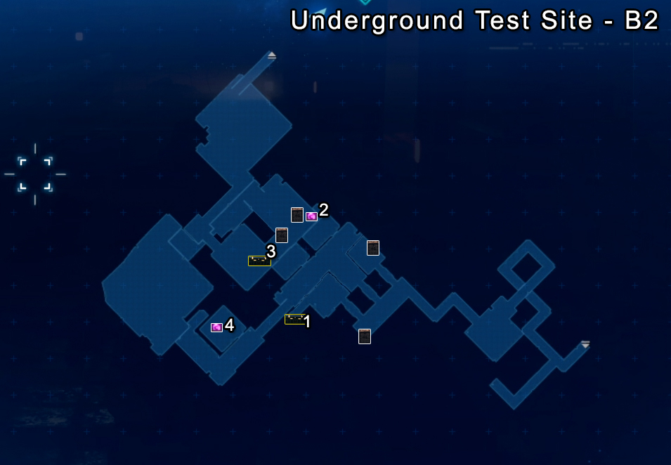 Underground Test Site B2 Map