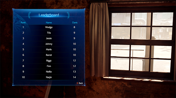 Final Fantasy 7 Remake: How To Reach The Top Of The Darts Leaderboard