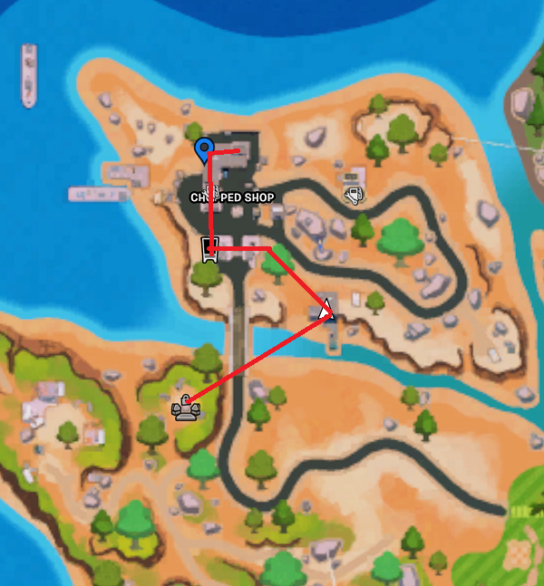 Chopped Shop Map