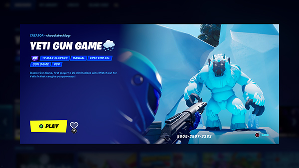 Fortnite Yeti Gun Game