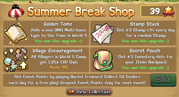 Summer Break Shop
