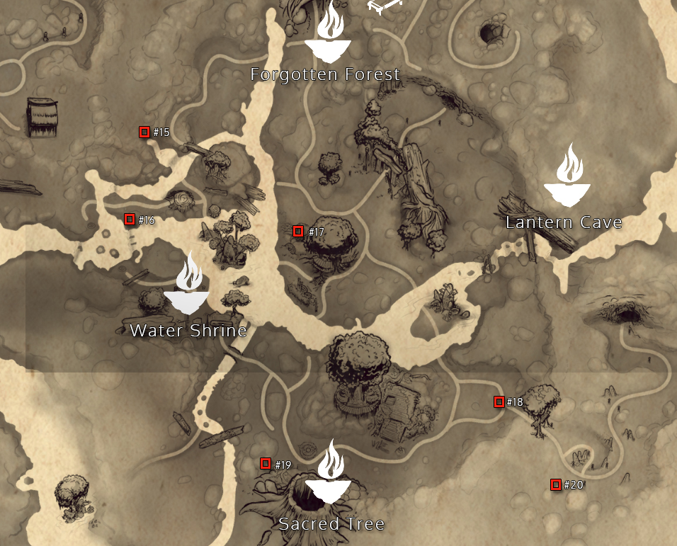 Forgotten Forest Rot Hat Map