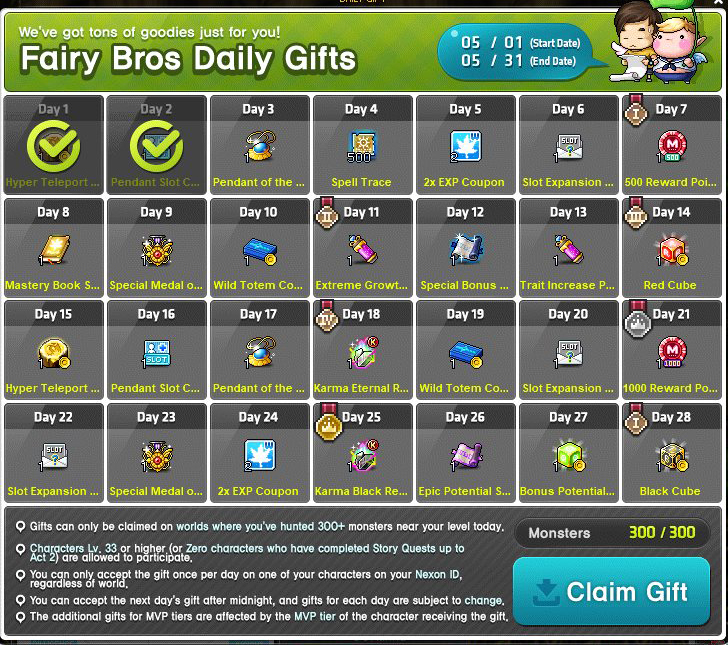 Fairy Bros Daily Gifts