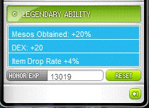 Legendary Ability Mesos Obtained