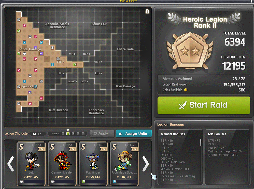 Legion Grid MapleStory