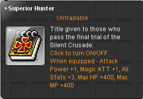 Superior Hunter Title