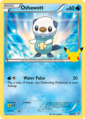 Oshawott 25th Anniversary Pokemon TCG