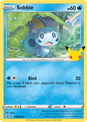 Sobble 25th Anniversary Pokemon TCG