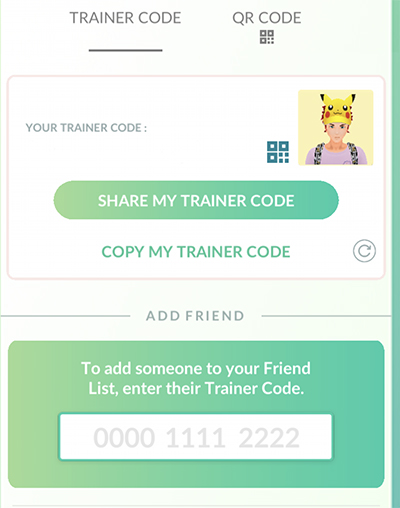 Pokémon GO Friend Codes