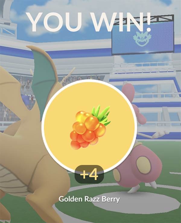 Pokemon GO Raid Win